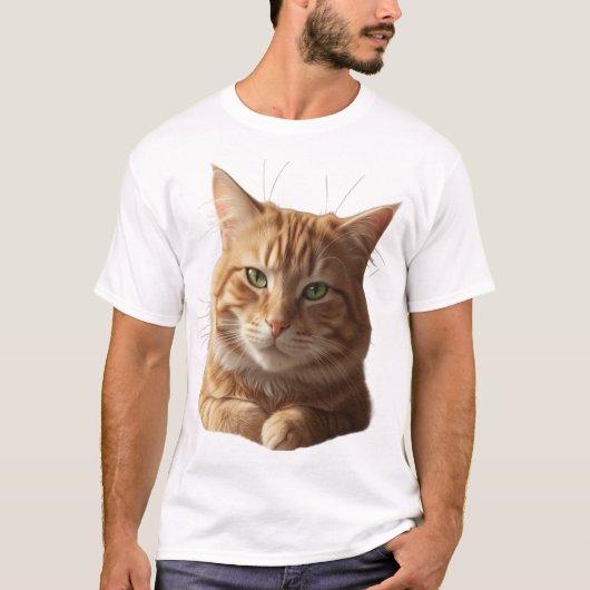 Fierce Cat Face T-Shirt – Bold & Playful (Devant)