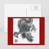 Fierce Chinese Dragon Briefkaart (Voorkant / Achterkant)