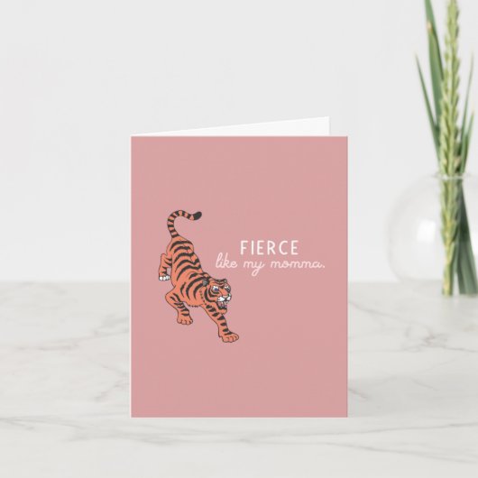 Fierce comme ma carte de fête maman-mère (Devant)