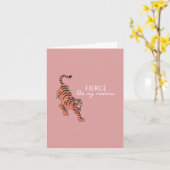 Fierce comme ma carte de fête maman-mère (Fleur jaune)