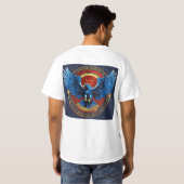 Fierce Crystal Eagle Icon T-Shirt: Ontketenen T-shirt (Achterkant volledig)