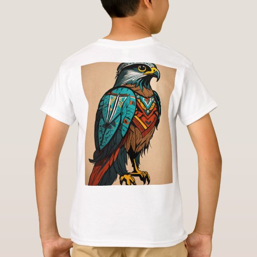 Fierce Crystal Eagle T-shirt ontwerp (Achterkant)