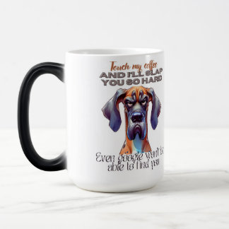 Fierce Dog Coffee Mok – Grappig "Touch My Coffee"