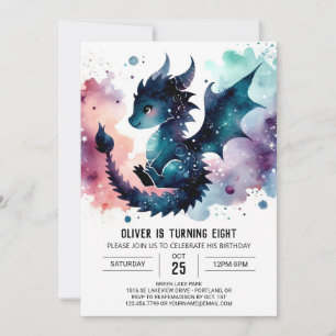 Fierce Dragon Birthday bewerkbaar Kaart