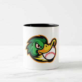 Fierce Duck Baseball Mascot Koffie Mok