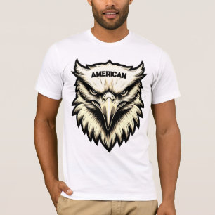 Fierce Eagle Head Custom Amerikaans T-shirt