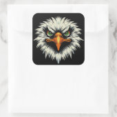 "Fierce Eagle "  Vierkante Sticker (Tas)