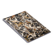 Fierce Earth Tones Abstrait Art Carnet (Côté Droit)