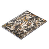 Fierce Earth Tones Abstrait Art Carnet (Côté gauche)