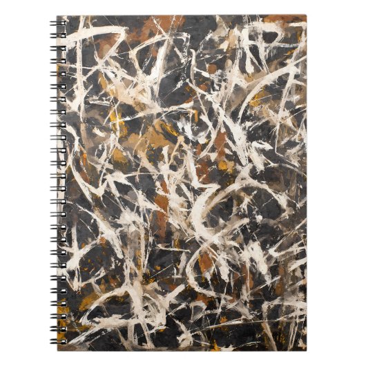 Fierce Earth Tones Abstrait Art Carnet (Devant)