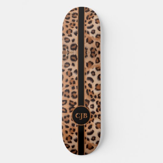 Fierce en Bold Leopard Pattern Skateboard (Voorkant)