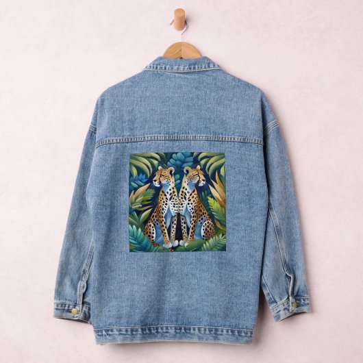 Fierce en Bold Panther Denim Jacket (Hangar)