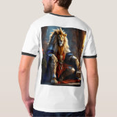 Fierce et sans peur : T-shirt d'impression de Lion (Dos)