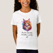 Fierce & Fabulous – Levendig Cat T-Shirt Design (Voorkant)