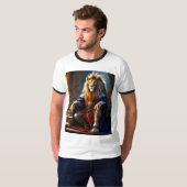 Fierce & Fearless: Lion print T-shirt (Voorkant volledig)