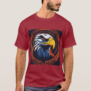 Fierce & Feminine Eagle: Bold Harley-Inspired T-shirt