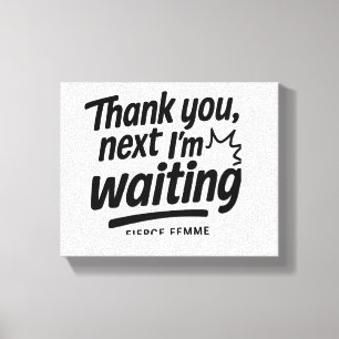 FIERCE FEMME - Empowering Canvas Muurkunst voor Vr Afdruk