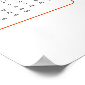 Fierce & Flourished: 2026 Tiger Wall Calendar Poster (Hoek)