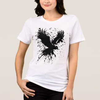 Fierce & Free – Vrouwen Eagle Ink Splatter Tri-Blend Shirt