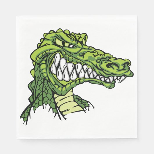 Fierce Gator papieren servetten (Voorkant)