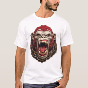 Fierce Gorilla Head T-Shirt – Sterk Dierenontwerp