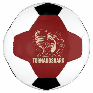 Fierce haai tornado art design voor viral voetbal