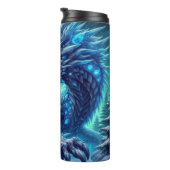 Fierce Ice Dragon in Forest Thermosbeker (Geroteerd rechts)