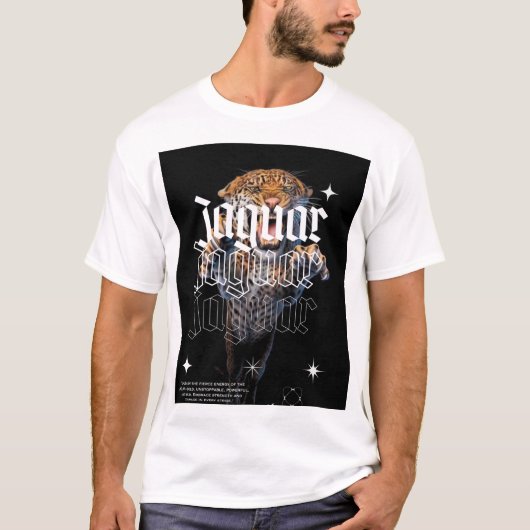 Fierce Jaguar grafisch T-shirt | Wilde en gedurfde (Voorkant)