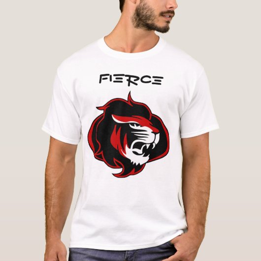 Fierce King print Mannen T-shirt (Voorkant)