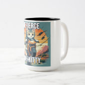 Fierce Kitty Mug Chat conduite moto (Devant droit)