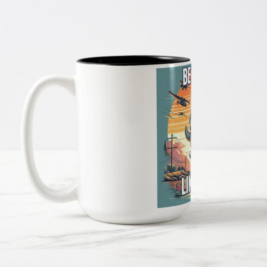 Fierce Kitty Mug Chat conduite moto (Gauche)