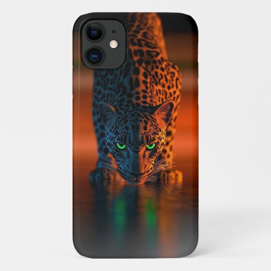 Fierce Leopard iPhone 16 Hoesje (Achterkant)