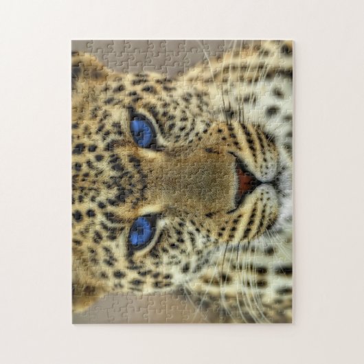 Fierce Leopard Legpuzzel (Verticaal)