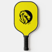 Fierce Lion Logo met uw monogram Initiaal Pickleball Paddle (Voorkant)