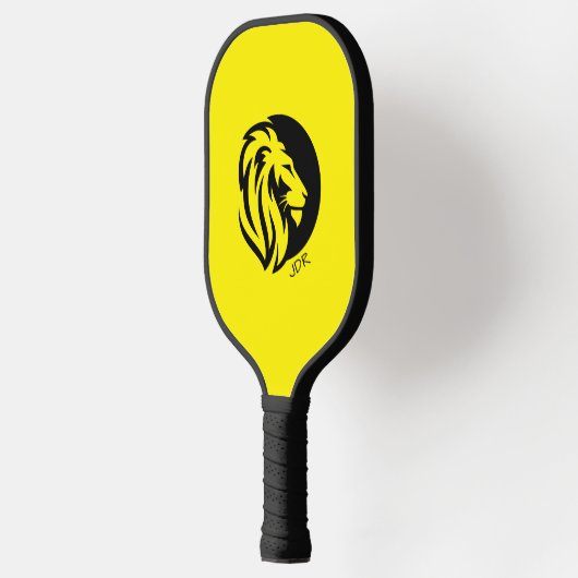 Fierce Lion Logo met uw monogram Initiaal Pickleball Paddle (Links)