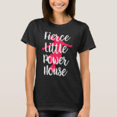Fierce Little Power House Meisje Voetbal T-shirt (Voorkant)