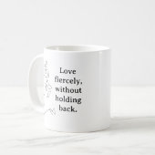 Fierce Love Butterfly Line Art Mug (Devant gauche)
