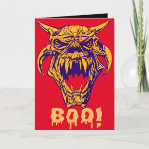 Fierce Monster BOO Halloween carte de design effra