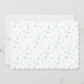 Fierce One Green White Shark Animal Eerste Verjaar Kaart (Achterkant)