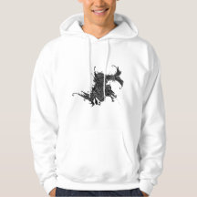 Fierce oosterse draak hoodie