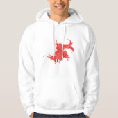 Fierce Oriental Dragon Hoodie (Voorkant)
