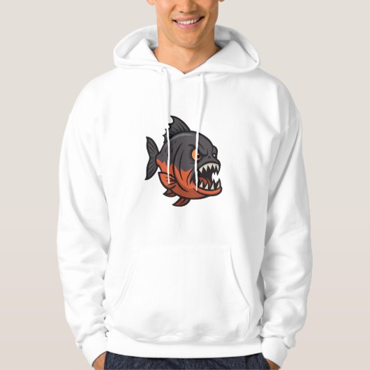 Fierce Piranha Hoodie (Voorkant)