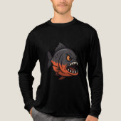 Fierce Piranha Tri-Blend Shirt (Voorkant volledig)