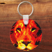 Fierce Red Lion Sleutelhanger (Voorkant)