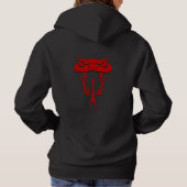 Fierce Red Snake Face Unisex Hoodie (Achterkant)