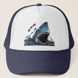 FIERCE SHARK ZEGT HO HO HO TRUCKER PET