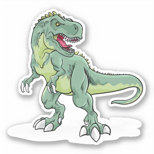 Fierce T-Rex Sticker (Voorkant)