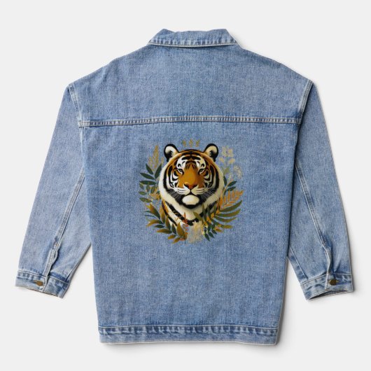 Fierce Tiger Design Denim Jacket (Achterkant)