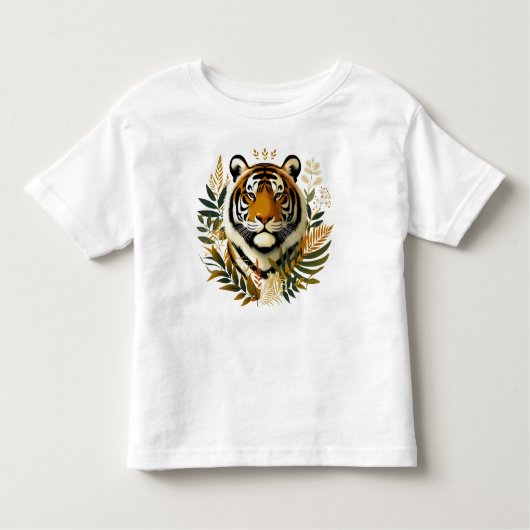 Fierce Tiger Design T-shirt (Voorkant)