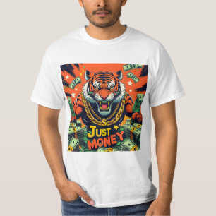 Fierce Tiger – JUST MONEY Urban Pop Art T-shirt